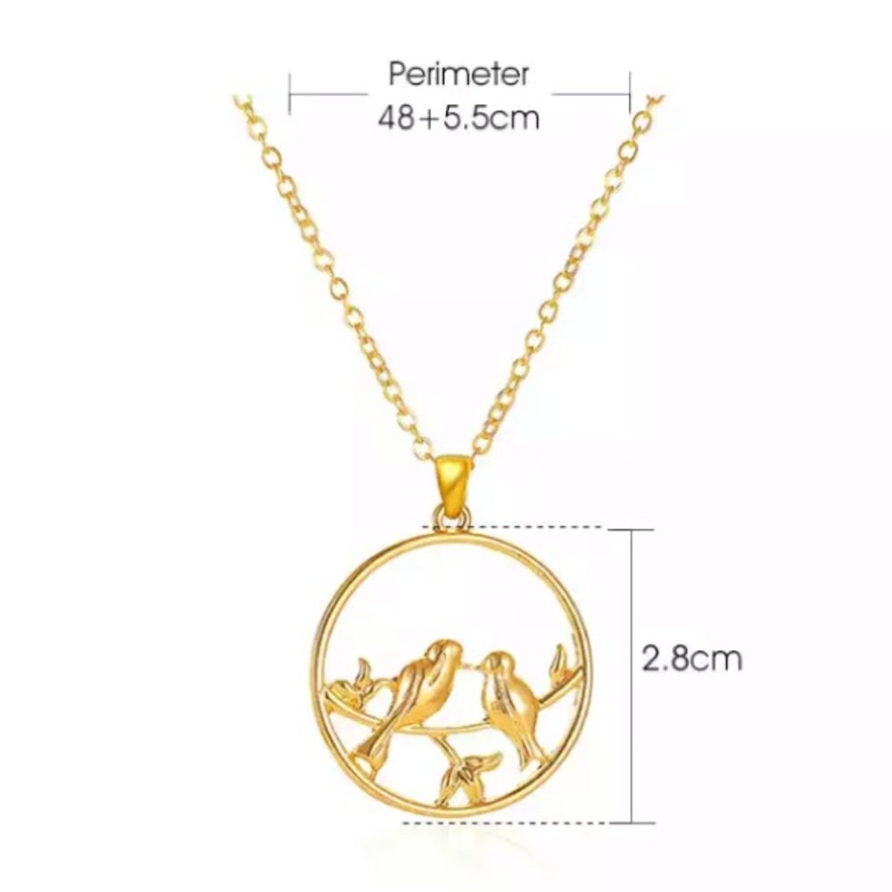 Beautiful Birds Branch Necklace